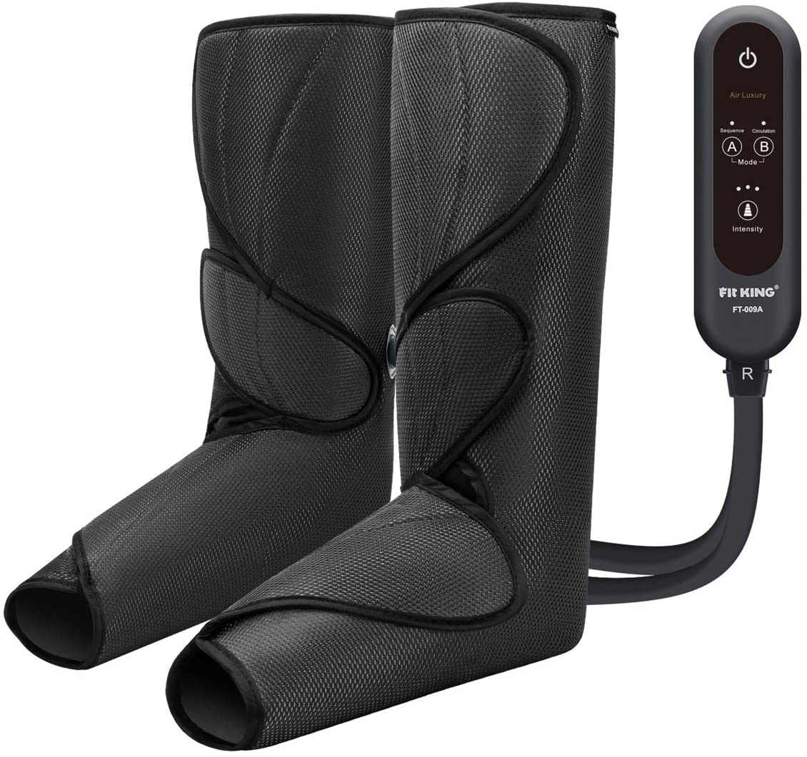 FIT KING Leg Air Massager covers the feet and extends as much as the decreased leg, which goes properly to rub down each theft and the calves.